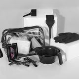 SalonOra Hairdresser Colouring Kit- tint brush, tint bowl, sectioning clips