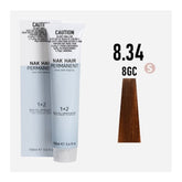 NAK Permanent Colour - Light Blonde Gold Copper N8.34 100ml