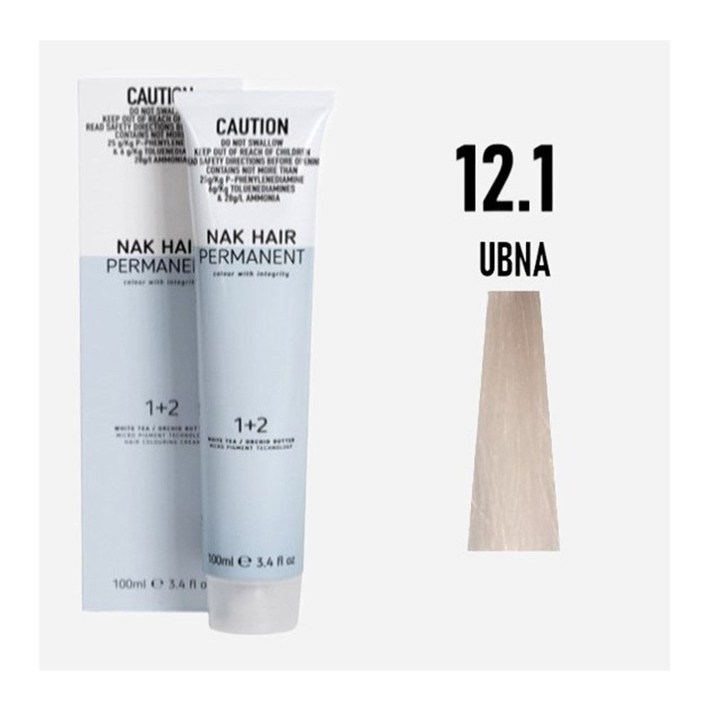 NAK Permanent Colour - Ultimate Blonde Natural Ash N12.1 100ml