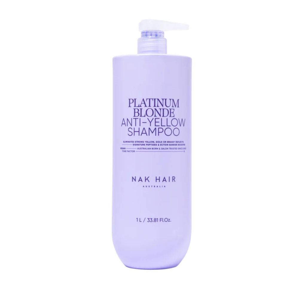 Nak Signature Platinum Blonde Anti-Yellow Shampoo 1 Litre