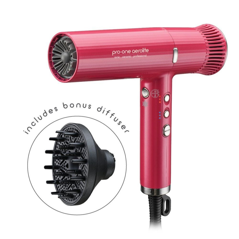 Pro-One Aerolite Hairdryer- Pink Diamond