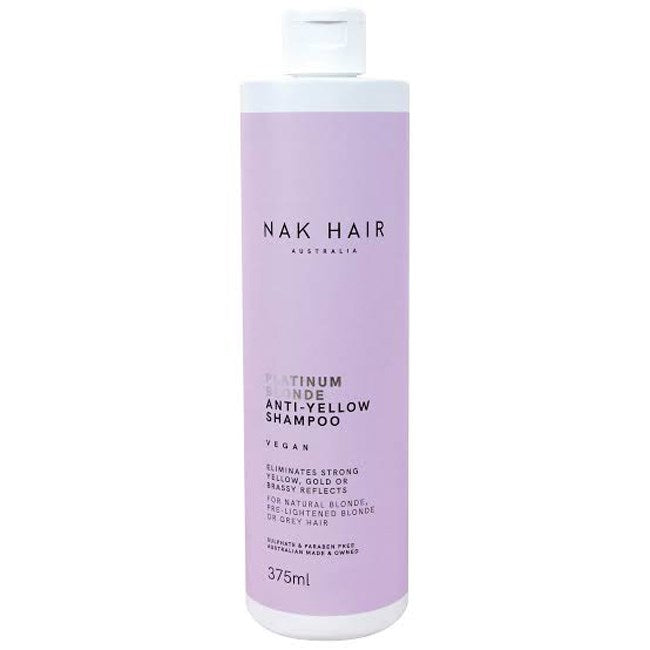 Nak Platinum Blonde Anti-Yellow Shampoo 375ml