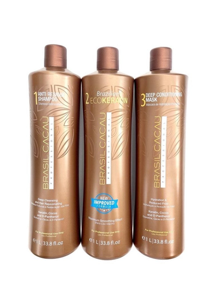 Brasil Cacau Keratin  Kit 1 2 3 Litre