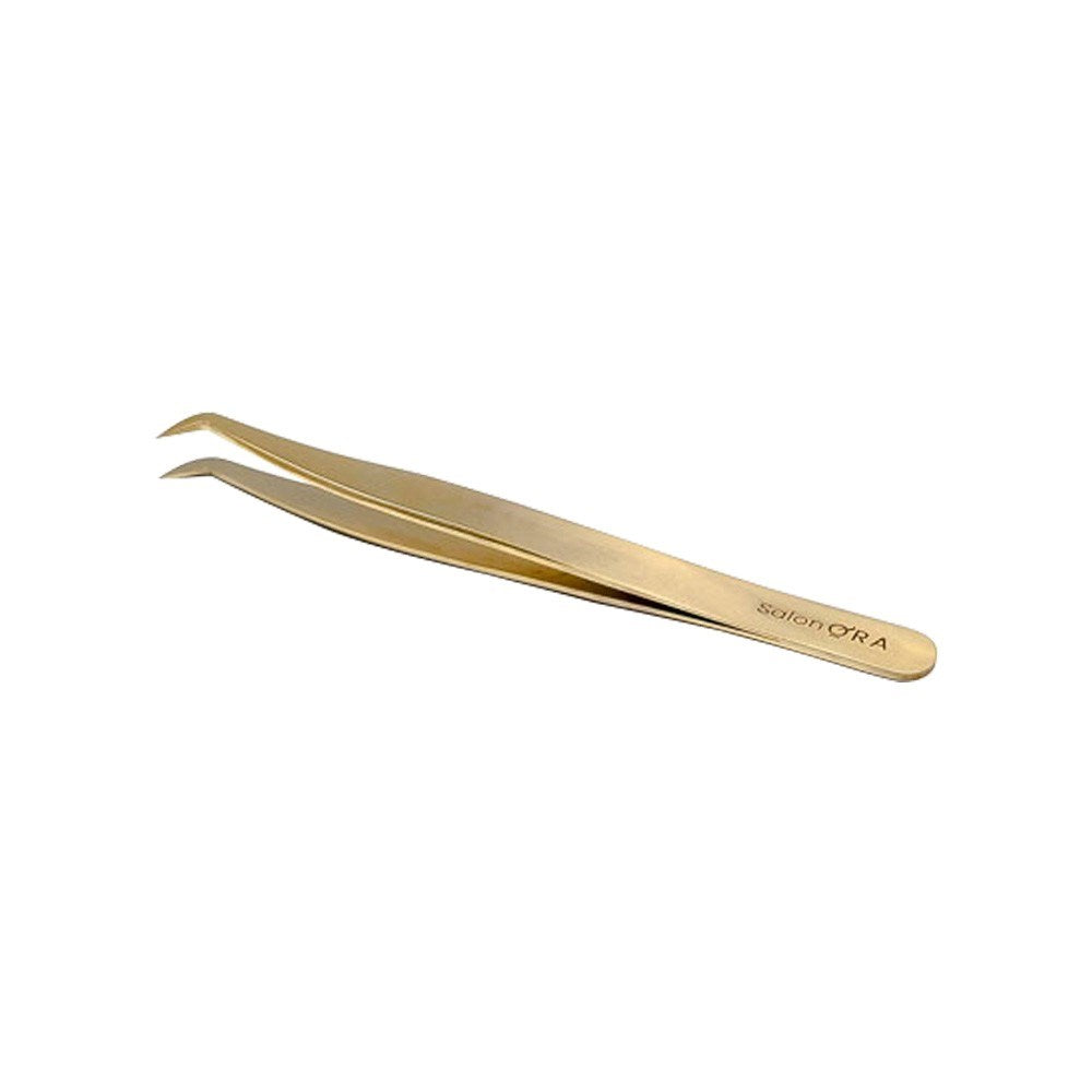 Salon Ora Gold Stainless  Tweezer - Long Foot