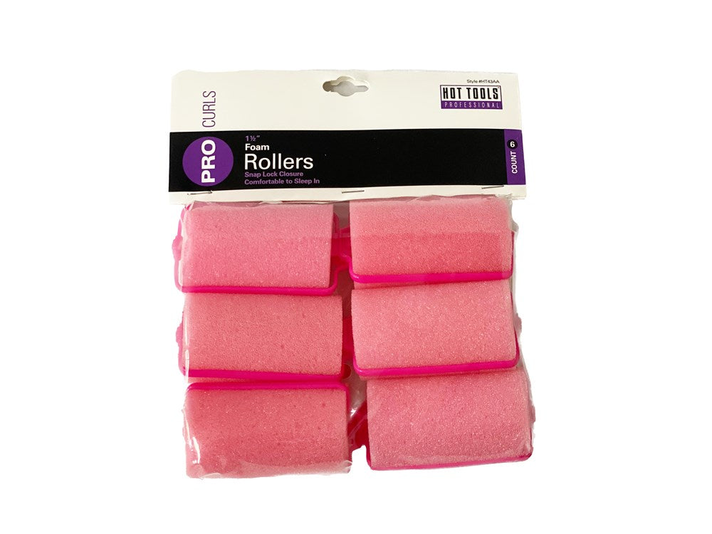 Hot Tools Professional 6Pk Pink Foam