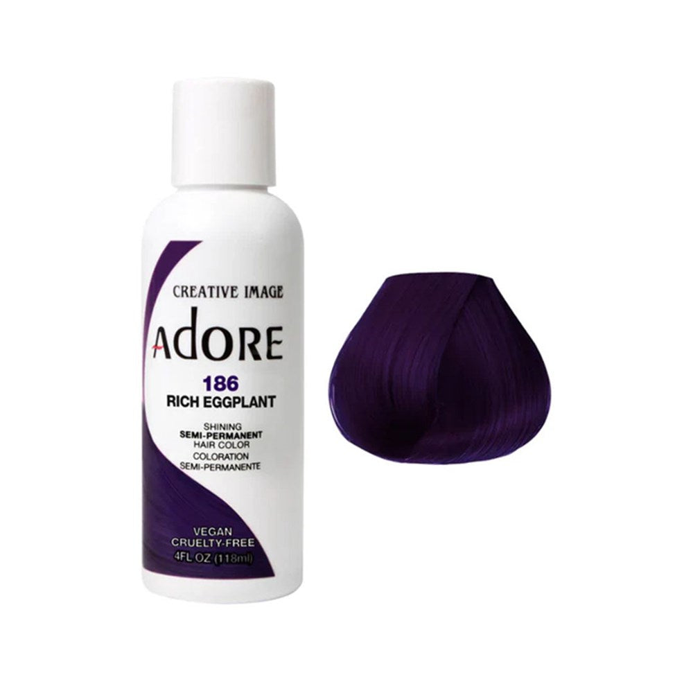Adore Semi Permanent Color -  Rich Eggplant 186 118ml