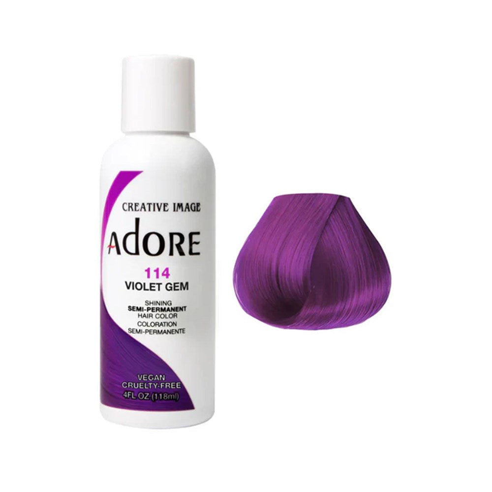 Voidlet Adore Semi Permanent Color - Violet Gem 114 118ml - Budget Salon ...