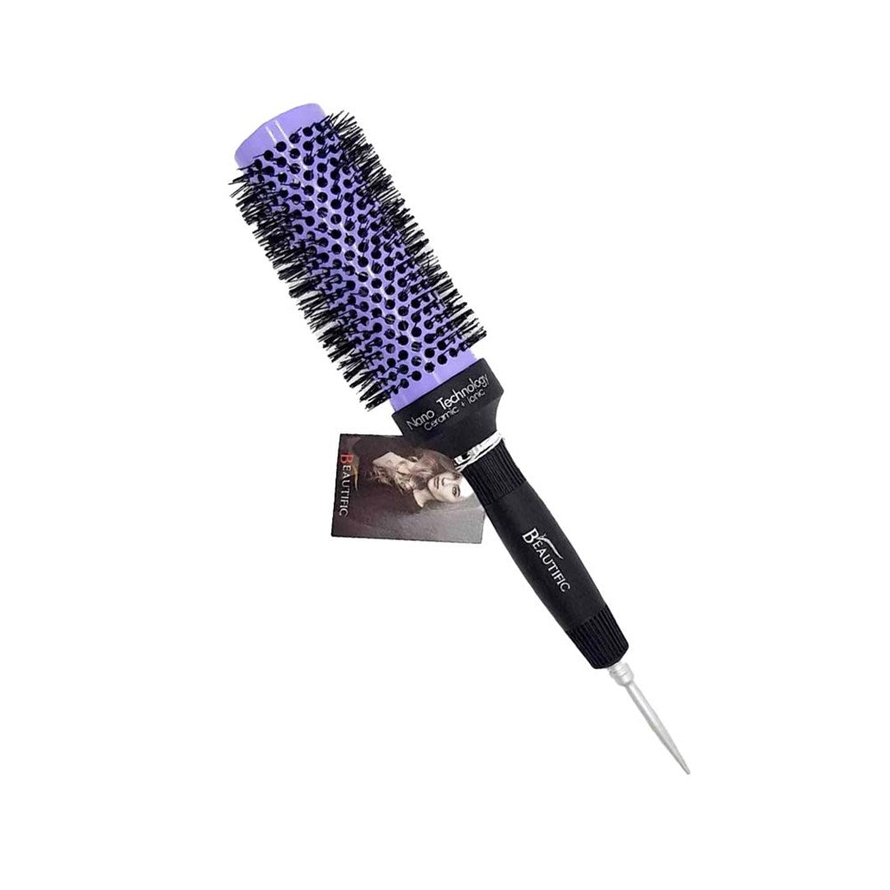 Beautific Hot Tube Hair Brush 45mm Long Purple