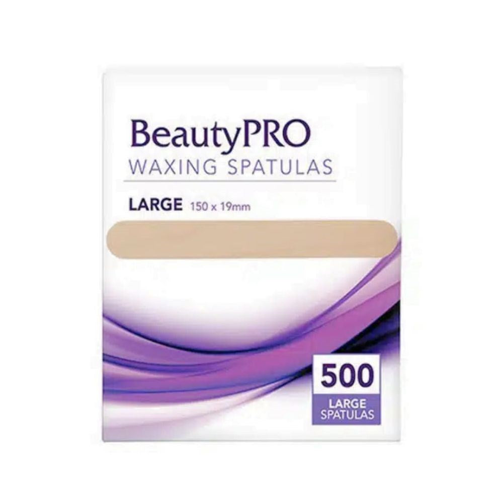 BeautyPRO Wooden Spatulas 500pc - Large