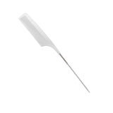 SalonOra Ceramic White Metal Tail Comb