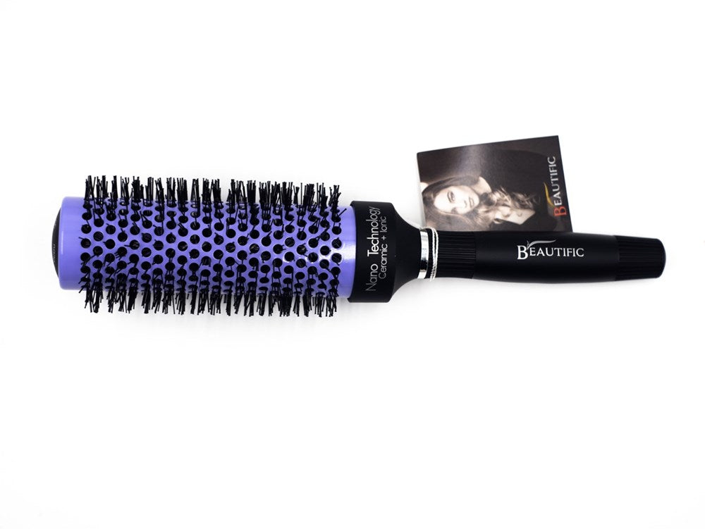 Beautific Hot Tube Hair Brush 45mm Long Purple