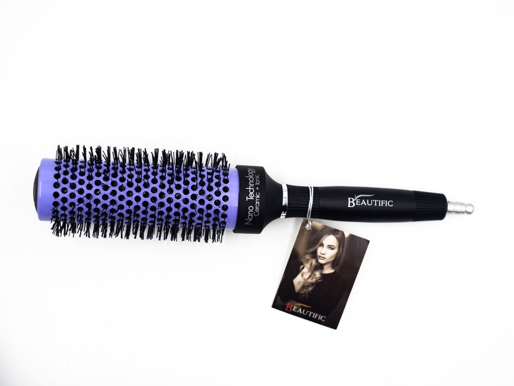 Beautific Hot Tube Hair Brush 35mm Long Purple