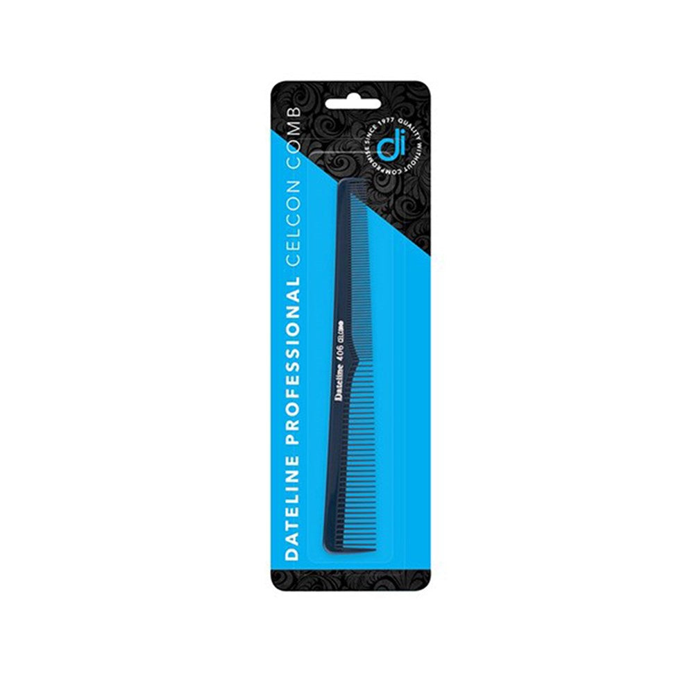 Dateline Professional Blue Celcon 406 Barbers Comb - 20cm