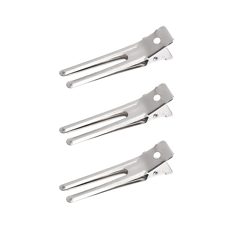 SalonOra Double Prong Stainless Steel Clips 80pcs