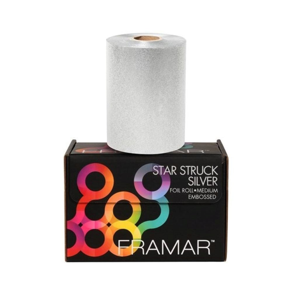 Framar Embossed Foil Roll Star Struck Silver