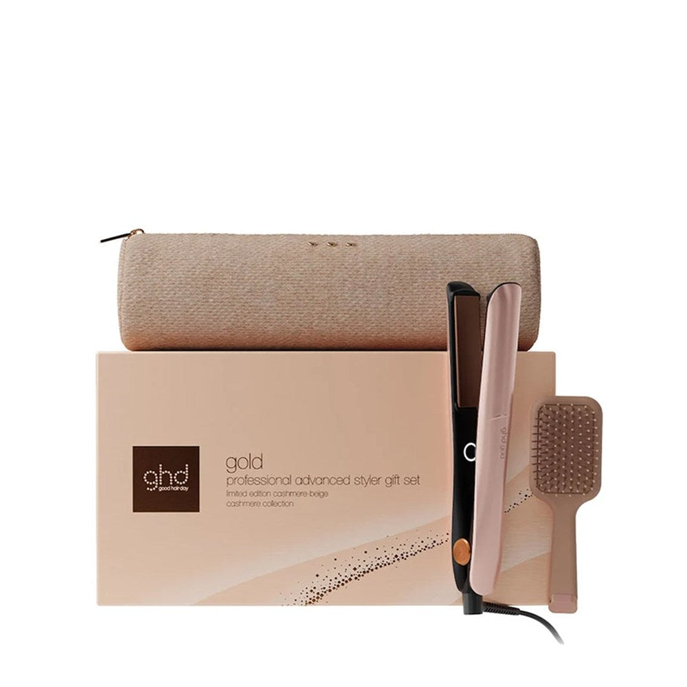 GHD Gold Hair Straightener Cashmere Beige Gift Set