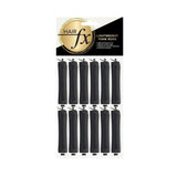 Hair FX Lightweight Perm Rods 12pk Black