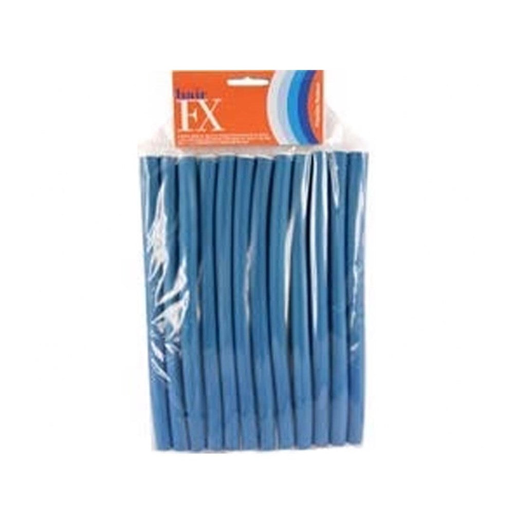 Hair Fx Flexible Rods Long Blue