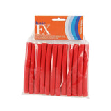 Hair Fx Flexible Rods Short Red 13