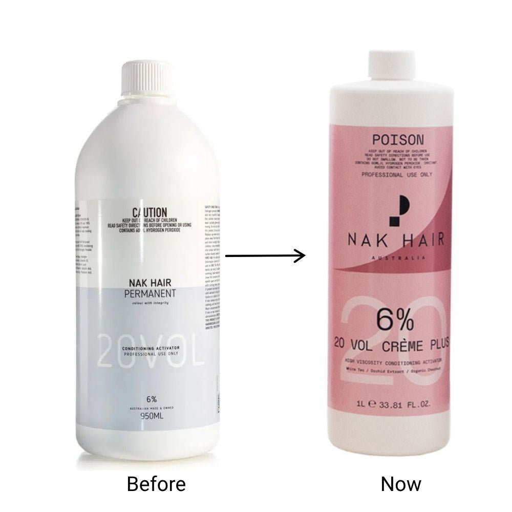 NAK 20 Vol Creme Activator 6% C20VOL 1L