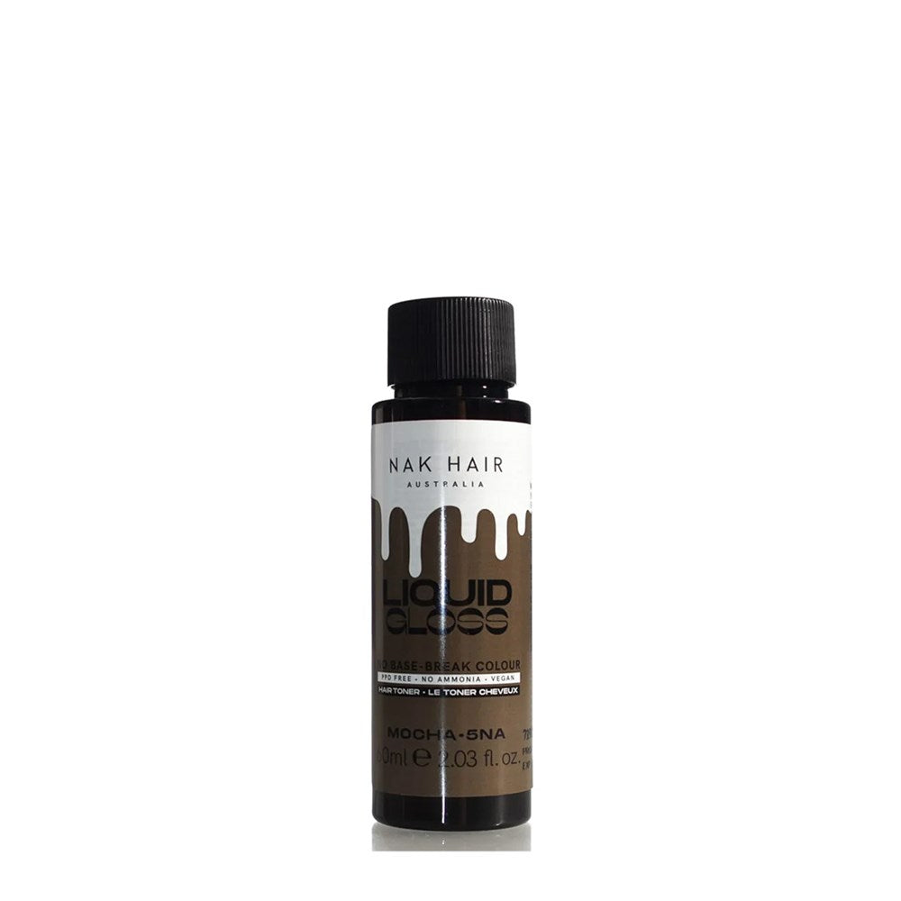 NAK Liquid Gloss Mocha 60ml - 5NA Light Brown Natural Ash