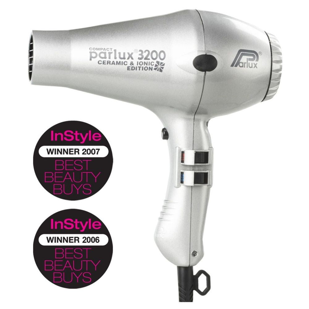 Parlux 3200 Ionic Ceramic Compact Hair Dryer - Silver
