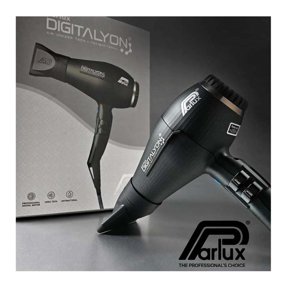 Parlux Ionic Tech DigitAlyon Hair Dryer - Anthracite w Diffuser