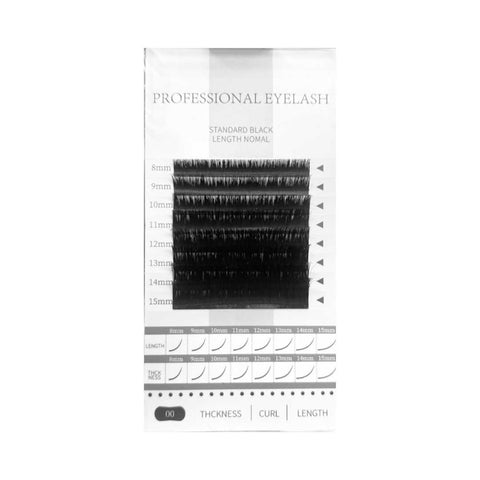 Professional Eyelash Standard Black Mix D Volume