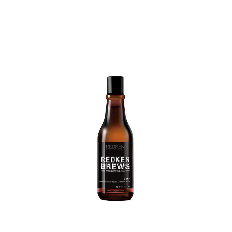 Redken Brews 3-In-1 Shampoo, Conditioner And Body Wash 300ml