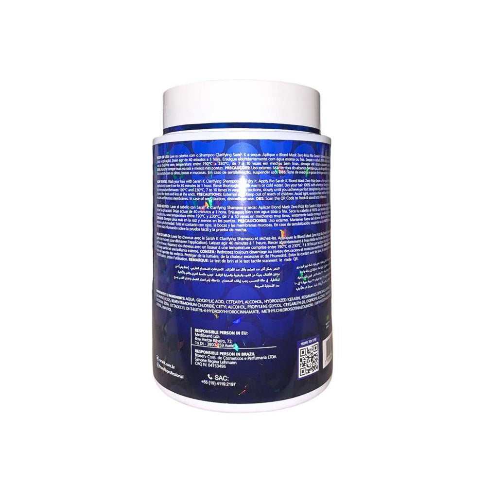 SK Rio Blond Mask Zero Frizz Botox 1KG