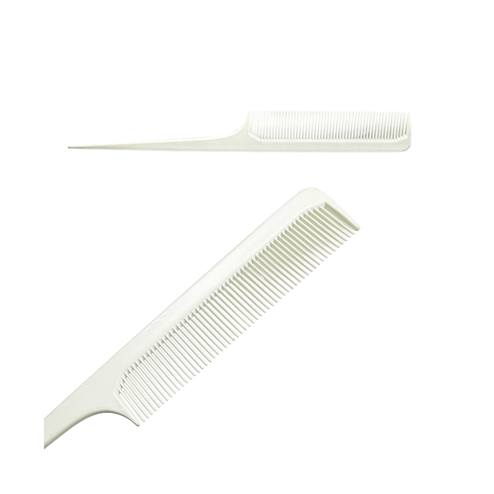 Salon Ora Permium White Ceramic tail Comb