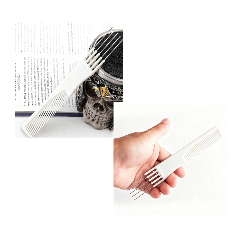 Salon Ora Permium White Ceramic Teasing Comb