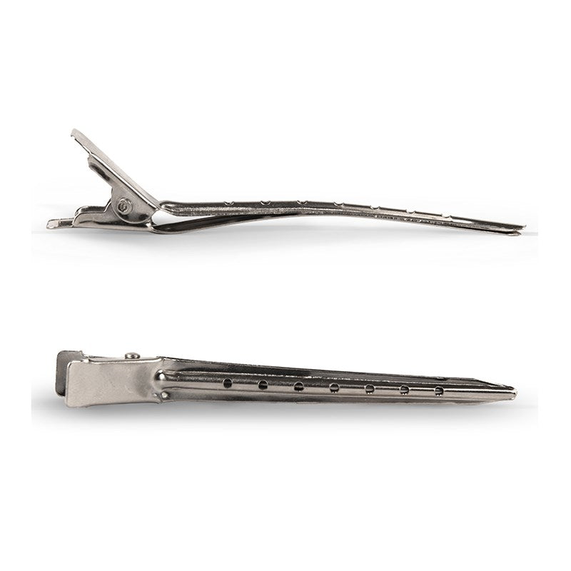 SalonOra 81mm Duck Bill Stainless Steel Clips 12ps