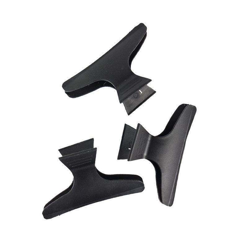 SalonOra Black Butterfly Clips 12pcs - Black