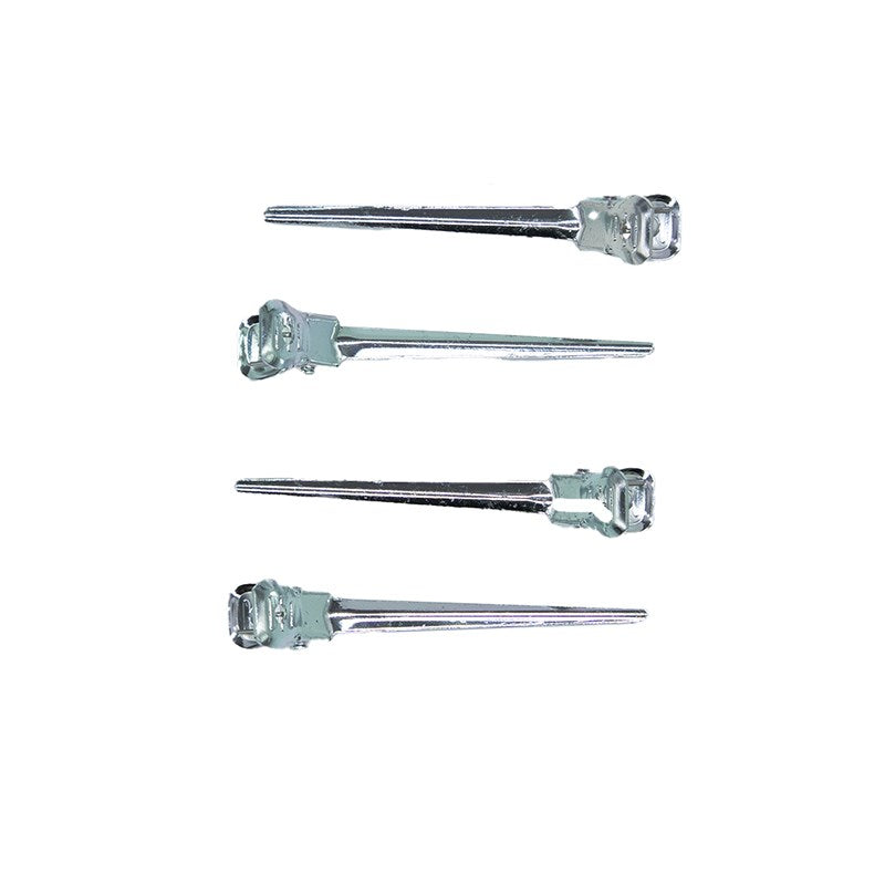 SalonOra Double Prong Stainless Steel Clips 100pcs