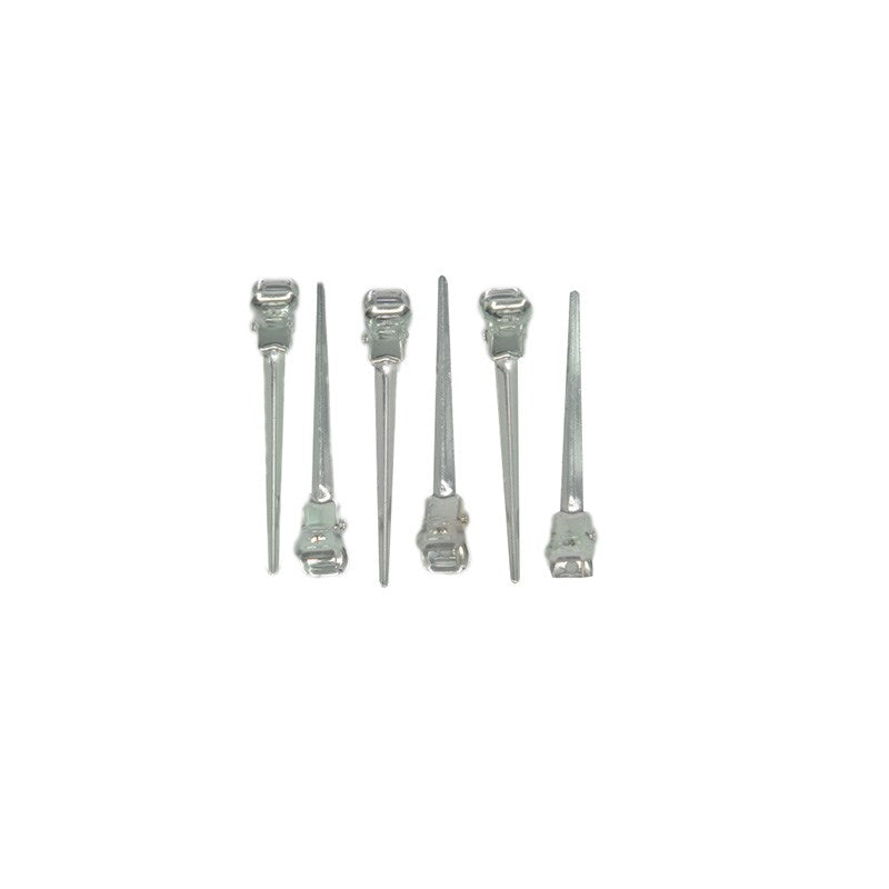 SalonOra Duck Bill Long Clips Silver 100pcs