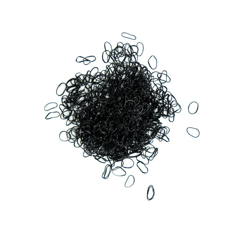 SalonOra Elastic Hair Ties - Black 100g