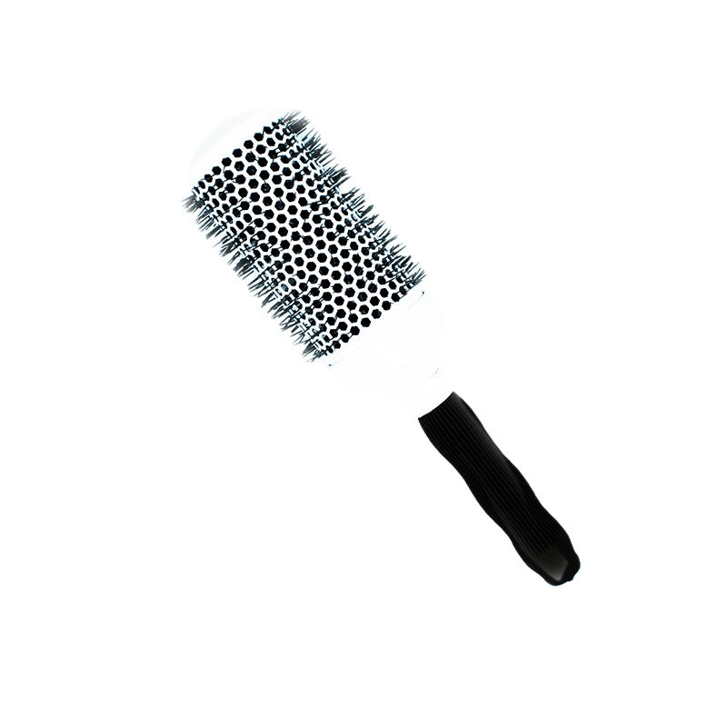 SalonOra Xlarge White Ceramic Nylon Round Brush 53mm