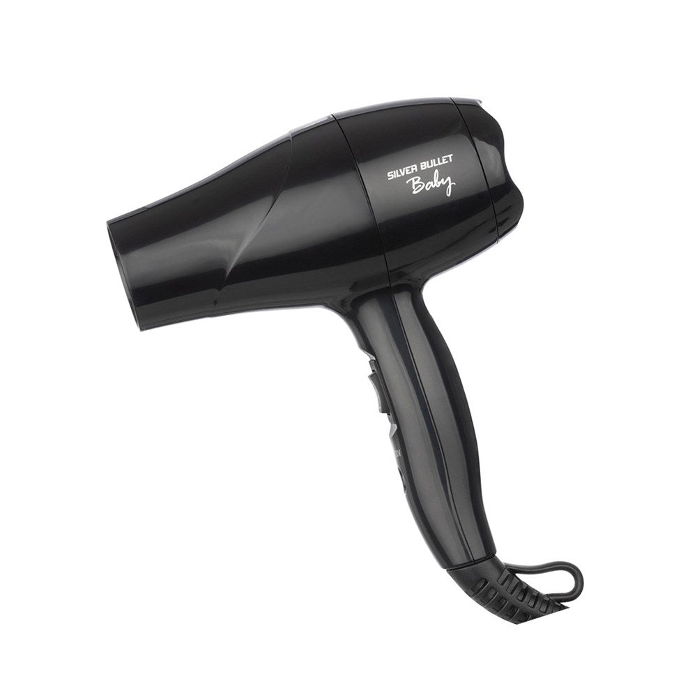 Silver Bullet Baby Travel Hair Dryer Black