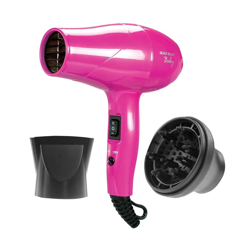 Silver Bullet Baby Travel Hair Dryer Pink