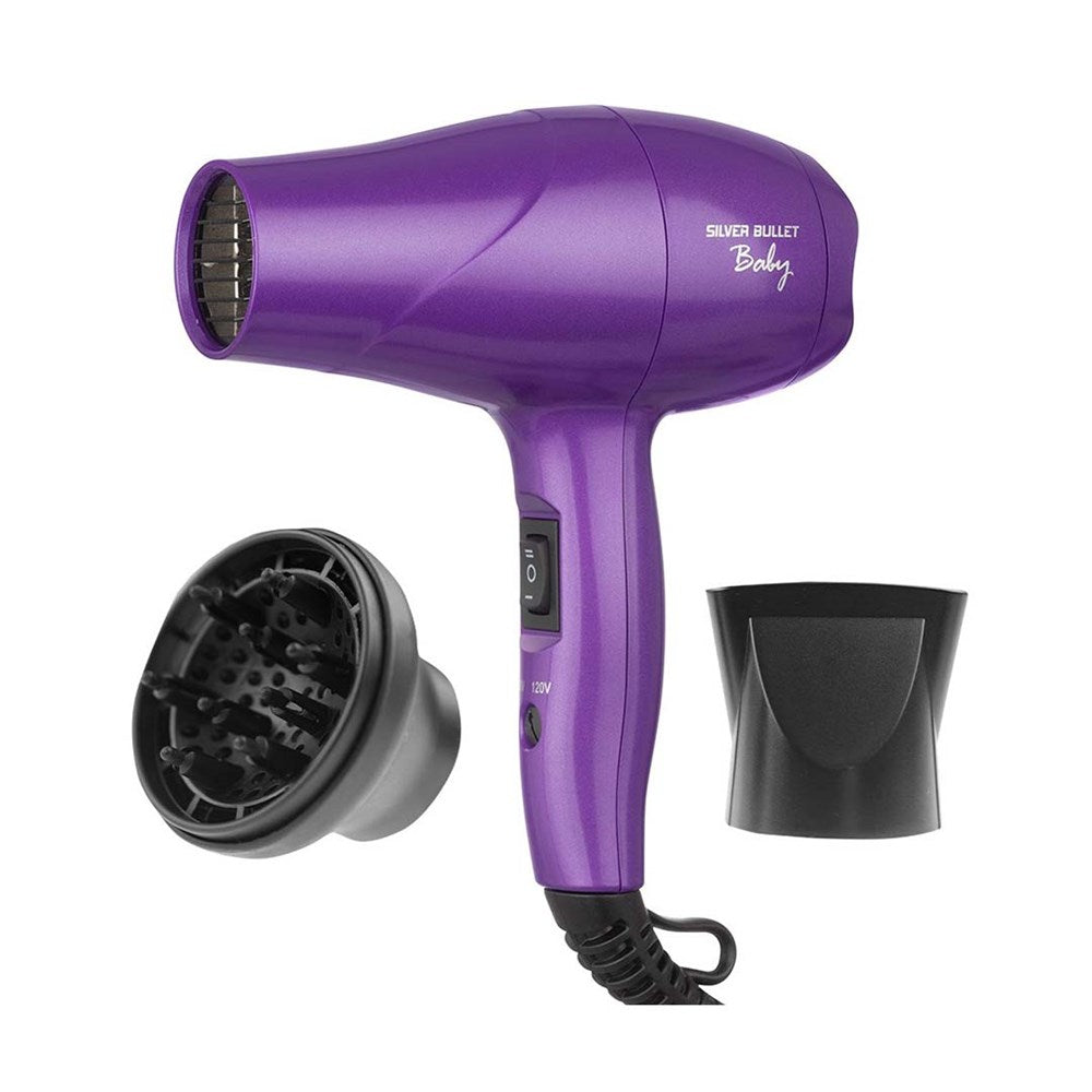 Silver Bullet Baby Travel Hair Dryer Purple