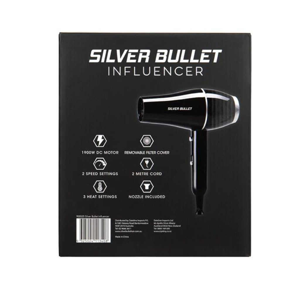 Silver Bullet Influencer Dryer 1900W - Black