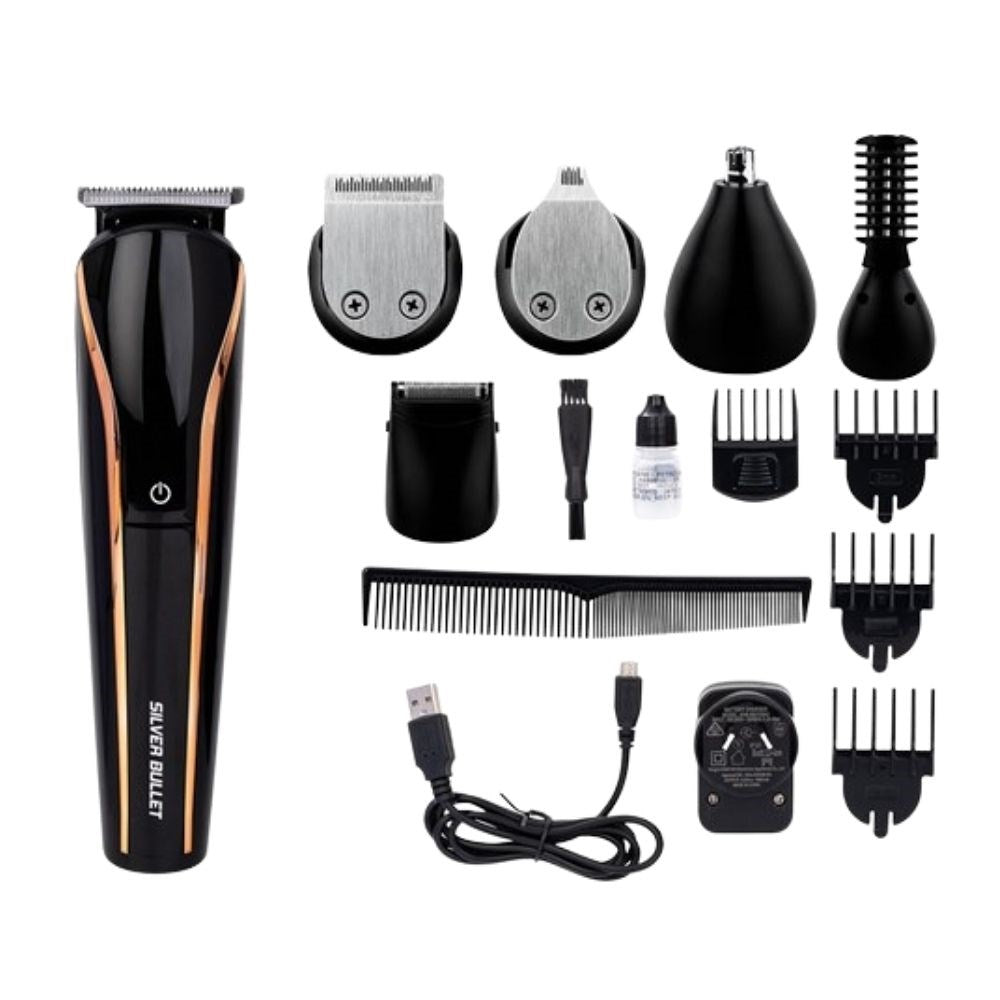 Silver Bullet Secret Service 11 In 1 Grooming Trimmer Kit