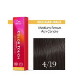Wella Color Touch 4/19 60ml Medium Brown Ash Cendre