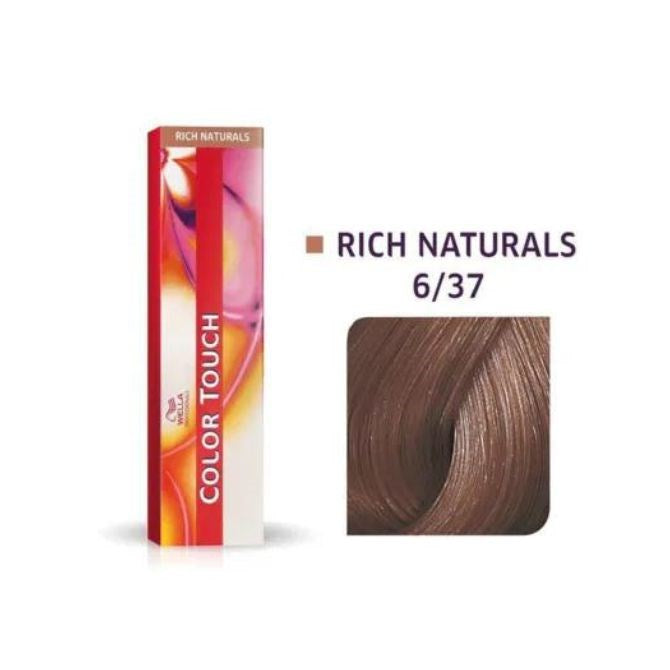 Wella Color Touch 6/37 60ml Dark Blonde Gold Brown