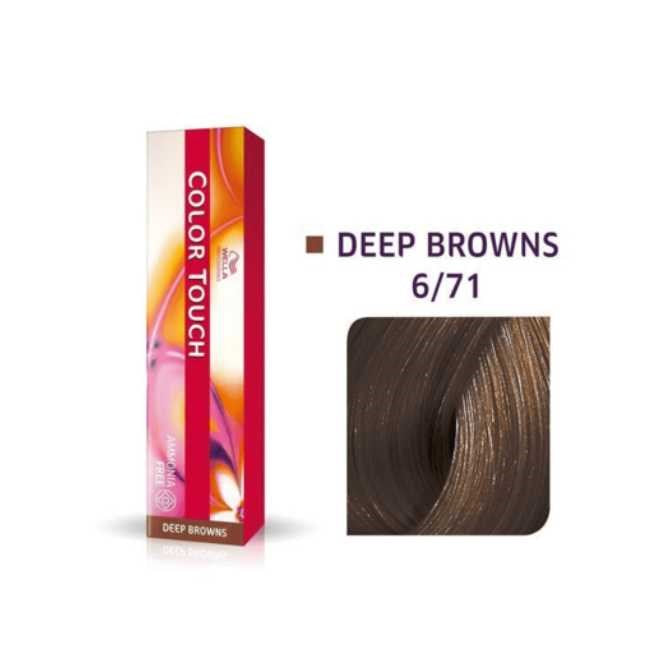 Wella Color Touch 6/71 60ml Dark Blonde Brown Ash