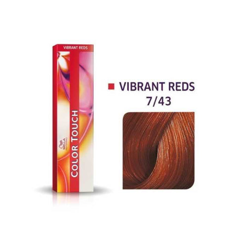 Wella Color Touch 7/43 60ml Medium Blonde Red Gold