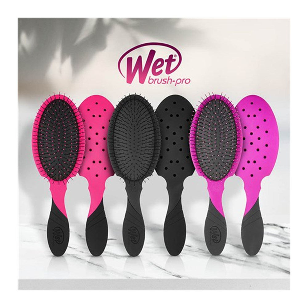 WetBrush Pro Backbar Detangler Hair Brush Pink