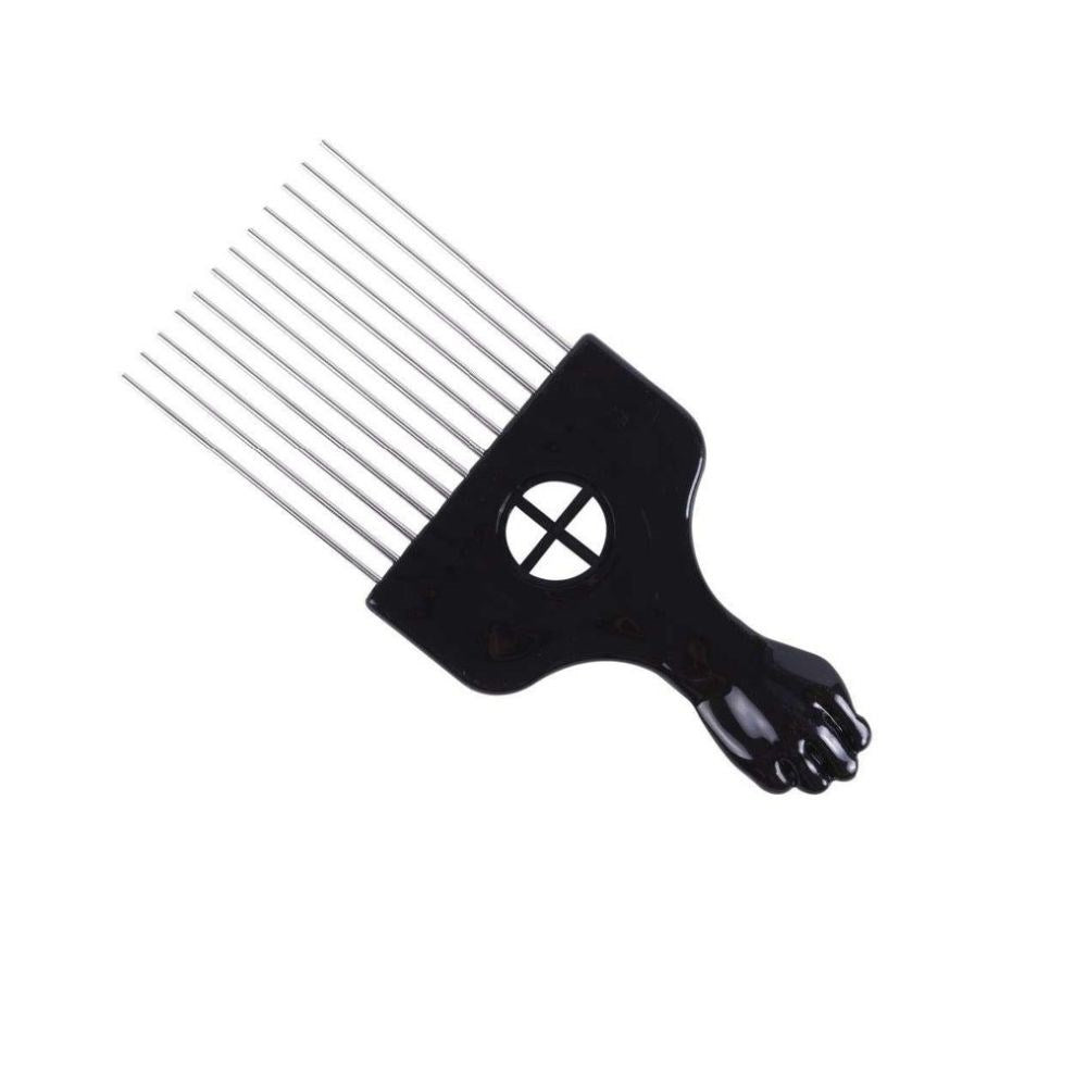 Beautific Afro Comb Metal - Black