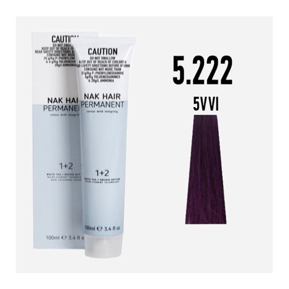 NAK Permanent Colour - Light Brown Violet Extra Intensive N5.222 100ml